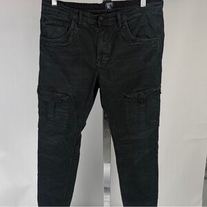 PRPS Men's Black Cargo Pants